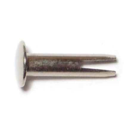 Midwest Fastener Split Rivet, 5/32 in Dia., 5/8 in L, Steel Body, 60 PK 61873